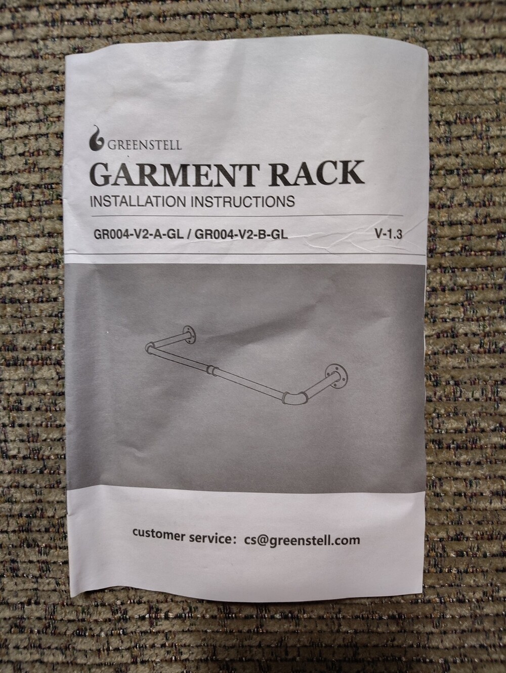 Greenstell Garment Rack Model GR004-V2–A-GL